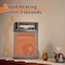 Edendirect 1500 Watt 14'' Electric Convection Fan Space Heater, Thermostat, Reversible, Black HEATER01 - alternate 7